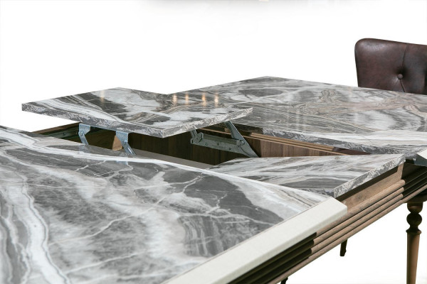 Komplett Set Iessdësch 4x Still Iesszëmmer Set Iess Holz Dësch Dëscher 4-telg