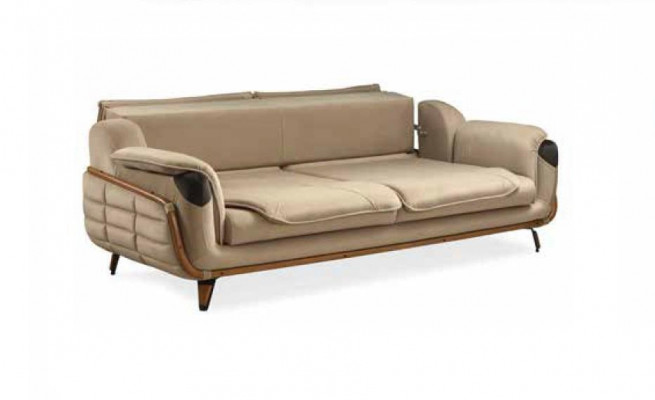 Sofagarnitur 3+3 Sëtzer Sofa Fotell Sofae Relax Luxus Set Wunnzëmmer