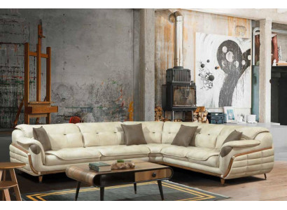 Eckcouch L-Form Stoff Luxus Sofa Wunnlandschaft Polstersofa Couchen