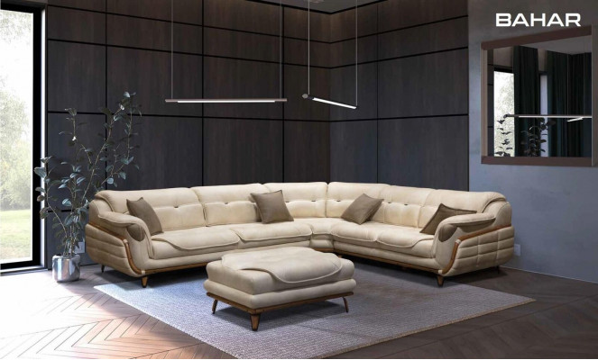 Eckcouch L-Form Stoff Luxus Sofa Wunnlandschaft Polstersofa Couchen