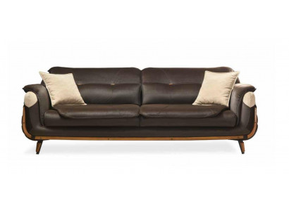 Canapé Wunnzëmmer Miwwelen Dräisiichter Canapé Klassesch Stoff Couch Luxus
