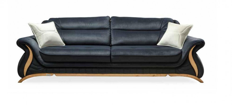 Design Sofa Garnitur Gepolstert Sofa Fotell Set Garnitur 3+3+1 3 Deeler Set