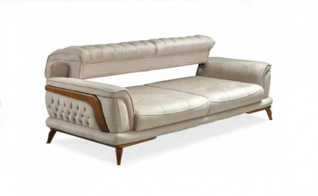 Couch Sofa Klassesche Stil Canapéen Drësëtz Sofa Miwwelen 3 Sëtzplazen
