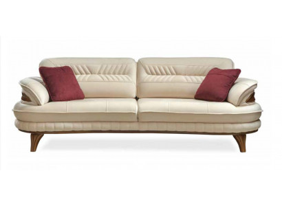 Sofa 3-Sëtzer Couchen Sofas Art déco Dräisëtzer Nei Textil Luxus Couch Polster.