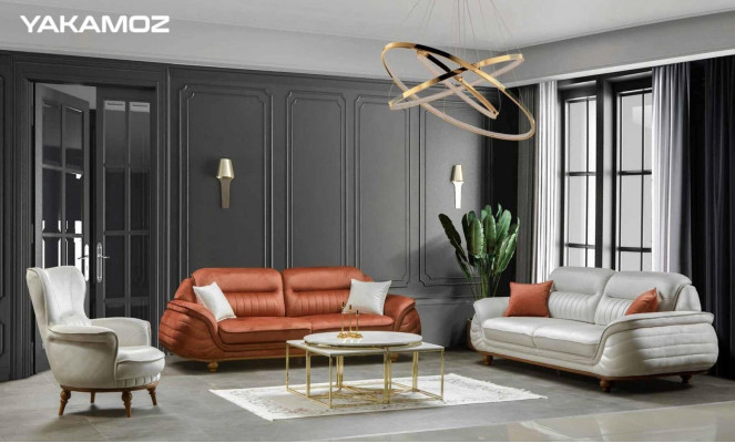 Sëtz Luxus Design Textil Wunnzëmmer Klassesch Stil Miwwelen Lounge