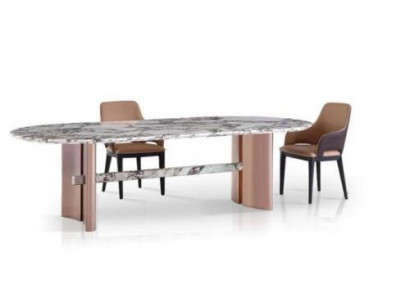 Iesszëmmer Miwwelen Edelstahl Oval Iessdësch Dësch Design Dëscher Luxus Miwwelen