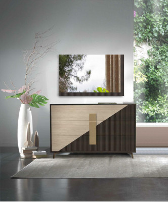 Design Kommode Kommoden Holz Anrichte Moderne Deko Sideboard Héich Schaf