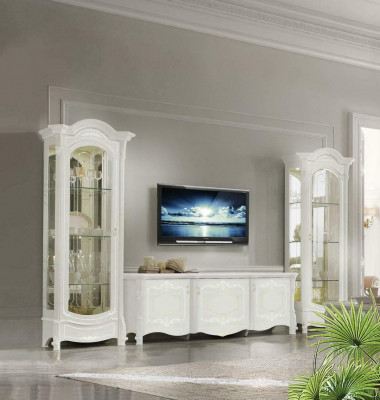 Italienesch Stil Miwwelen - Wunnzëmmer 3tlg. Set Wunnzëmmer Vitrin rtv xlmoebel ®