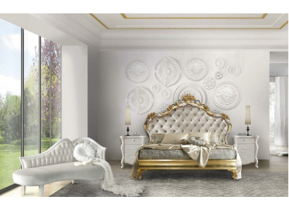 3 Stéck Schlofzëmmer Set Bett 2x Nuetsdësch Konsole Better Duebel Hotel Gefëllt