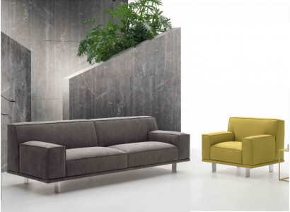 Soffagarnitur 3+1 Sëtzer Textil Relax Set Design Sofaen Polster Couchen alfitalia