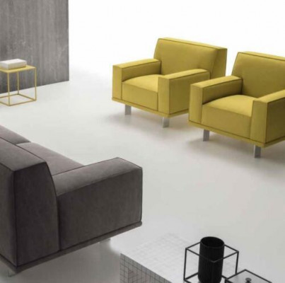 Soffagarnitur 3+1 Sëtzer Textil Relax Set Design Sofaen Polster Couchen alfitalia