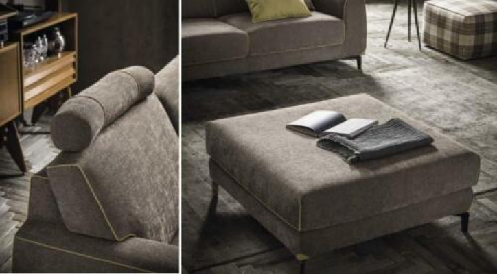Italienesch Eckcouch Sofa Couch Sofas Couche Eck Garnitur Miwwel Stëff Textil