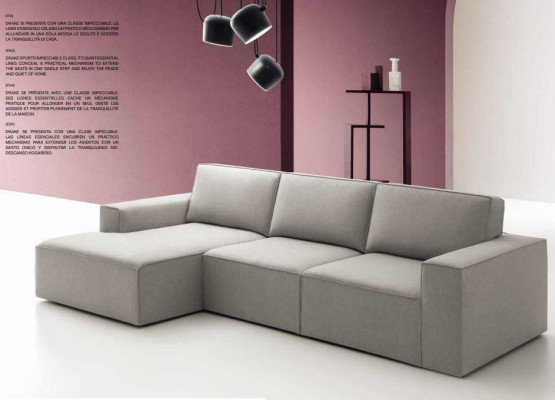 Italienesch Eckcouch Sofa Couch Sofa Couchen Garnitur Miwwel Stoff alfitalia