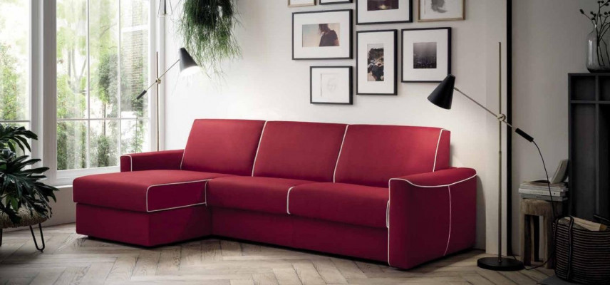 Ecksofa Modern Design Sofa Focus Stoff L-Form Couch Wunnlandschaft Italien Miwwelen