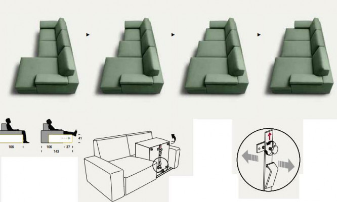 Eckcouch Sofa Italienesch Sofen Couch Couchen Garnitur Miwwelen Stoff alfitalia