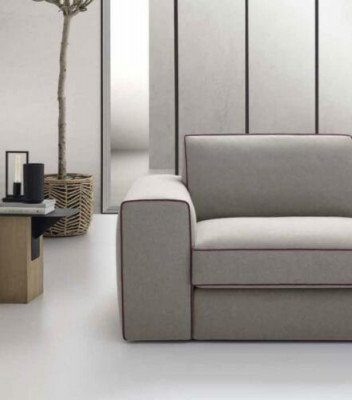 Stoff L-Form Canapé Wunnlandschaft Ecksofa Modern Design Canapé Focus alfitalia