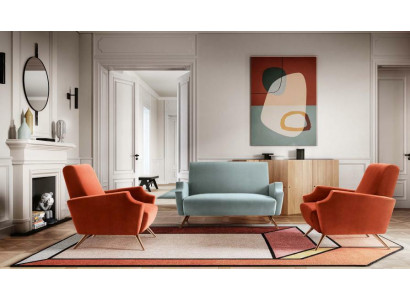 Sofagarnitur 2+1+1 Sëtz Sofa Sëtz Couch Polster Garnitur Modern Couchen Nei