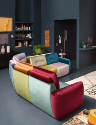 Ecksofa Textil Wunnlandschaft Design Ecksofa Sofa Canapé Italien Alfitalia