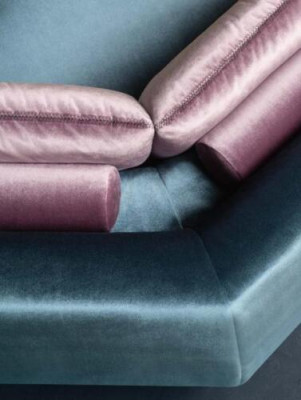 Ecksofa Textil Wunnlandschaft Design Ecksofa Sofa Canapé Italien Alfitalia