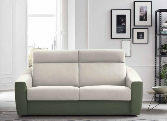 Designer Sofa 2-Sëtzer Stoffssofa Schloofsofa Zweisëtzer italienesch Miwwelen Nei