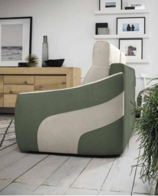 Designer Sofa 2-Sëtzer Stoffssofa Schloofsofa Zweisëtzer italienesch Miwwelen Nei
