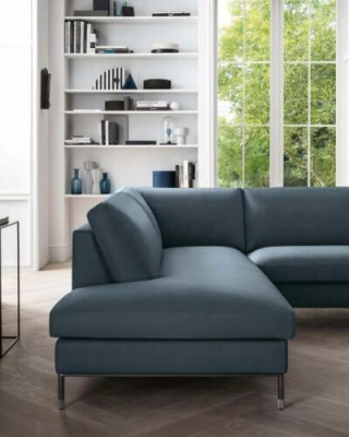 Lieder-Sofa Wunnlandschaft Eck-Sofa XXL Polster Eck Sëtz Couche L-Form Wunnzëmmer