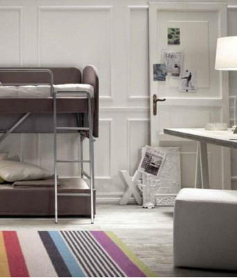 Doppelstéckbett Canapé Héichbett Canapé Better Sofakëschten Multifunktiounscanapé Drësëtzer