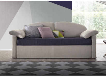 Design Sofa 3 Sëtzer Couch Polster Luxus Textil Zweefaarweg Italienesch Miwwelen