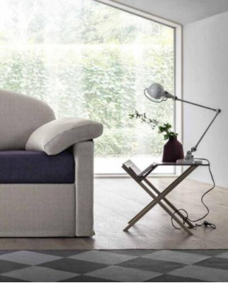 Design Sofa 3 Sëtzer Couch Polster Luxus Textil Zweefaarweg Italienesch Miwwelen
