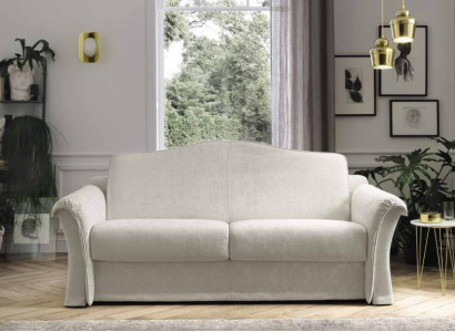 Wunnzëmmer Sofa 3 Sëtzer Gro Designermeubel Polstersofa Textilsofa 208 x 103cm