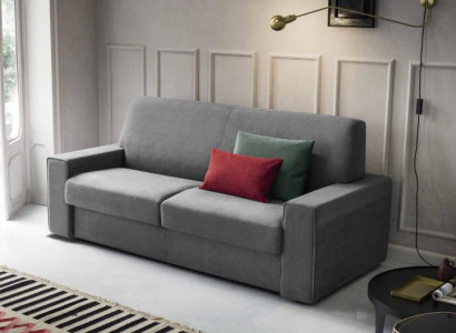 Wunnzëmmer Textilsgefor Grau Zweisëtzer Designer Sofas Polstersofas 2 Sëtzer Neit
