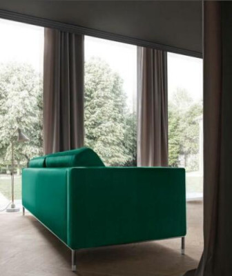 Wunnzëmmer Gréng Dräisëtzer Stoff Design Couches Polster Canapé Sofaen Gréng Miwwelen