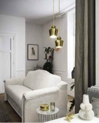 Zwee-Sëtzer Textilsofa Italienesch Miwwelen Wunnzëmmer Designer Sofas 2 Sëtzer Nei