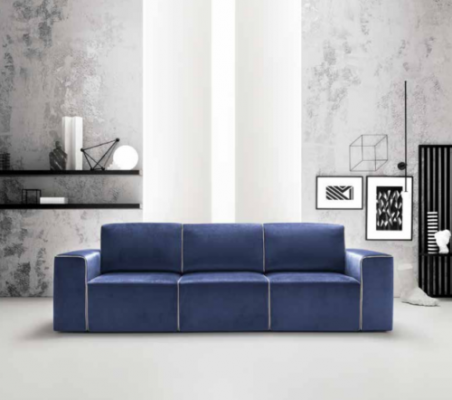 Dreisëtzer Canapé Polster Design Sofa Modern 3 Sëtz Sofas Zëmmer Miwwelen alfitalia