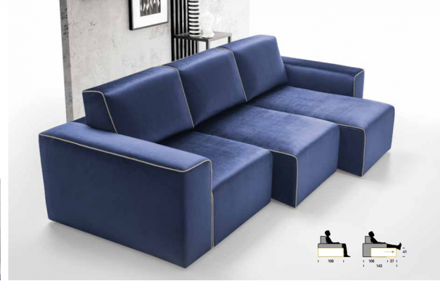 Dreisëtzer Canapé Polster Design Sofa Modern 3 Sëtz Sofas Zëmmer Miwwelen alfitalia