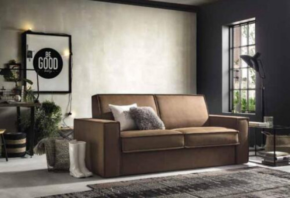 Schlofschofasofa 2-Sëtz Zweisëtzer Textilsofa Wunnzëmmer Italienesch Miwwelen Nei