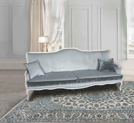 Klassesch Dräisëtzer Sofa 3 Sëtzer Canapé Barock Rokoko Gepolstert Sofas Canapéen