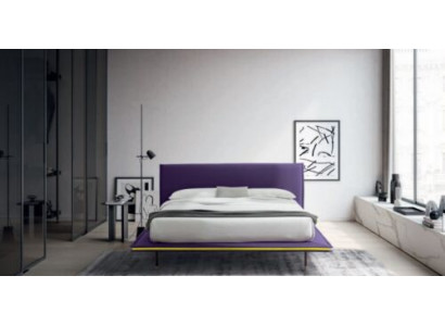 Design Bett 140x200cm Këssen Luxus Better Duebel Hotel Schlof Zëmmer Holz Nei