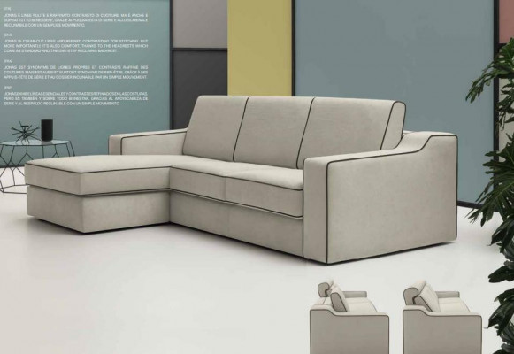 Design Textil Modern Canapé Luxus Eckcouch L-Form Miwwelen Polster Beige alfitalia