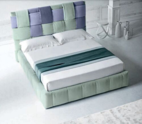 Modern Luxus Better Polster Textil Héichwäertegt Schlofzëmmer Bett Italien Miwwelen