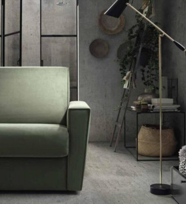 Miwwelen Wunnzëmmer Design Gréng Textil Alfitalia Modern Design Luxus Sofa 2 Sëtzer