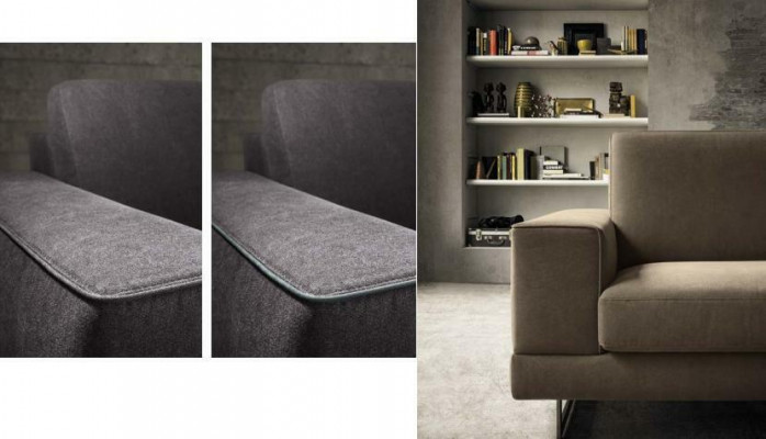 Luxus Wunnzëmmer Canapé Sofa 3-Sëtzer Modern Couch Italienesch Miwwelen alfitalia