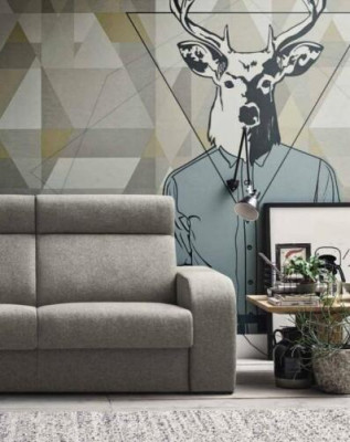 Modernen Design Luxus Sofa 2 Sëtzer Miwwelen Wunnzëmmer Design gro Textil alfitalia