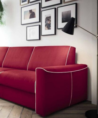 Sofasen Zweesëtzer Textil Sofa 2 Sëtzer Italien Miwwel Design Sofasen Polster Sofasen