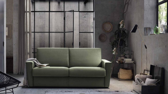 Miwwelen Wunnzëmmer Design Gréng Textil Alfitalia Modern Design Luxus Sofa 2 Sëtzer