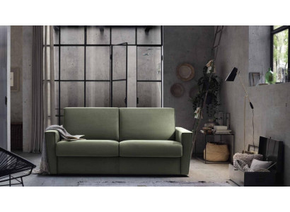 Miwwelen Wunnzëmmer Design Gréng Textil Alfitalia Modern Design Luxus Sofa 2 Sëtzer