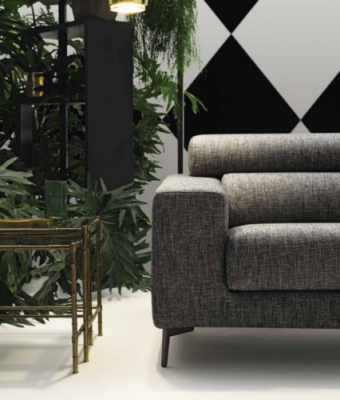Modern 3er Sitz Sofas Zëmmer Miwwelen Gro Design Dräisëtzer Canapé Polster Sofa