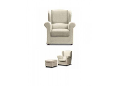 Fauteuil Lounge Fauteuil Cocktail Fauteuil Relax Fauteuil Lehngepolsterten Sëtz + Hocker Clubfauteuil