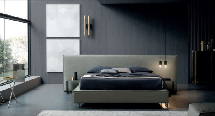 Luxus Polstersamt Stoff Designer Bett Schlofzëmmer Better Lieder Hotel Neien