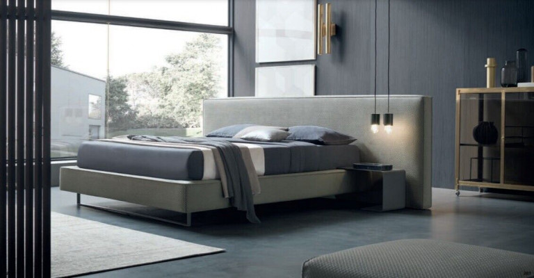 Luxus Polstersamt Stoff Designer Bett Schlofzëmmer Better Lieder Hotel Neien
